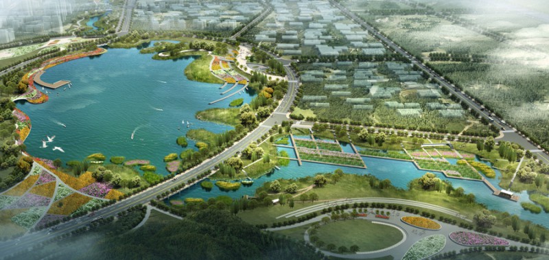 湯坑水兩岸公共綠帶景觀工程設計